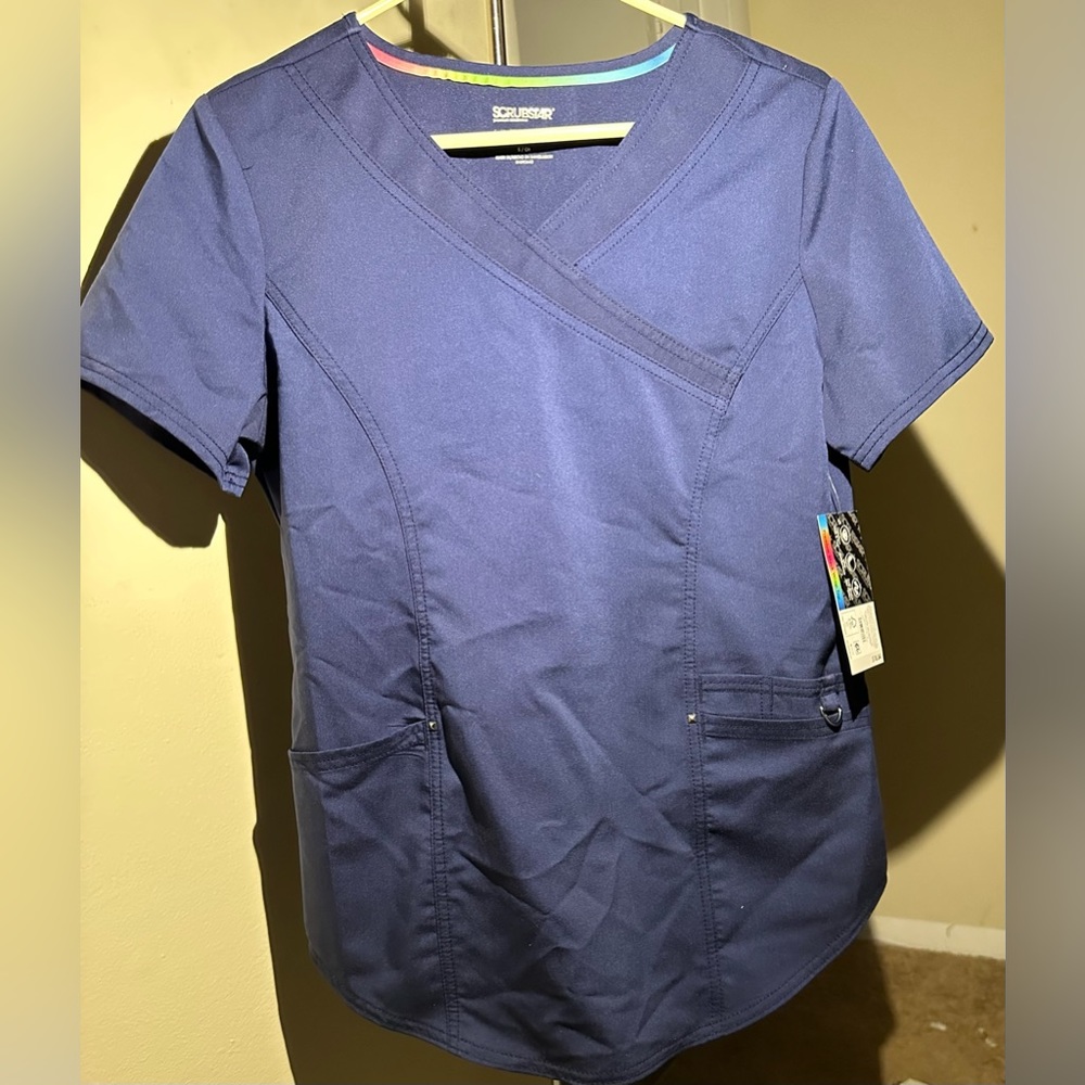 NWT Womens Scrubstar Scrub Top